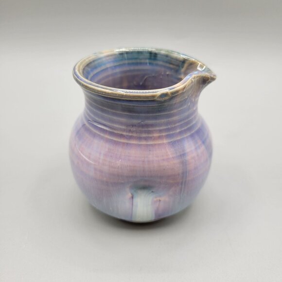 Peggy Steffes IRIS Hand Thrown Pottery Pitcher Montana - Picture 3 of 8